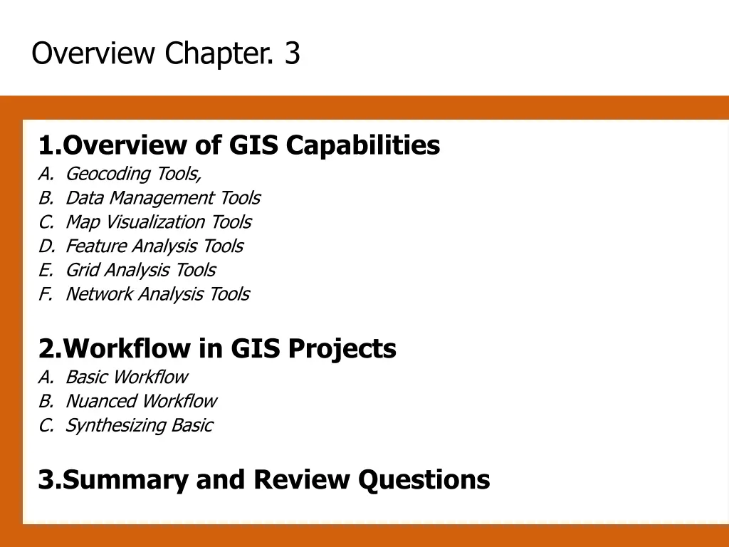 overview chapter 3