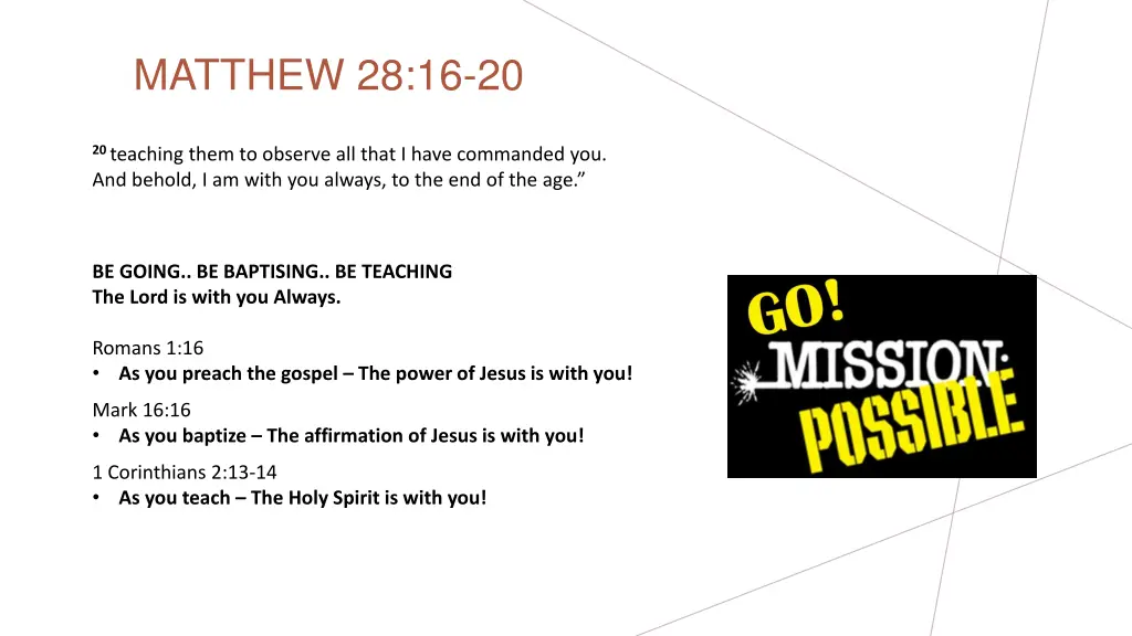 matthew 28 16 20 9