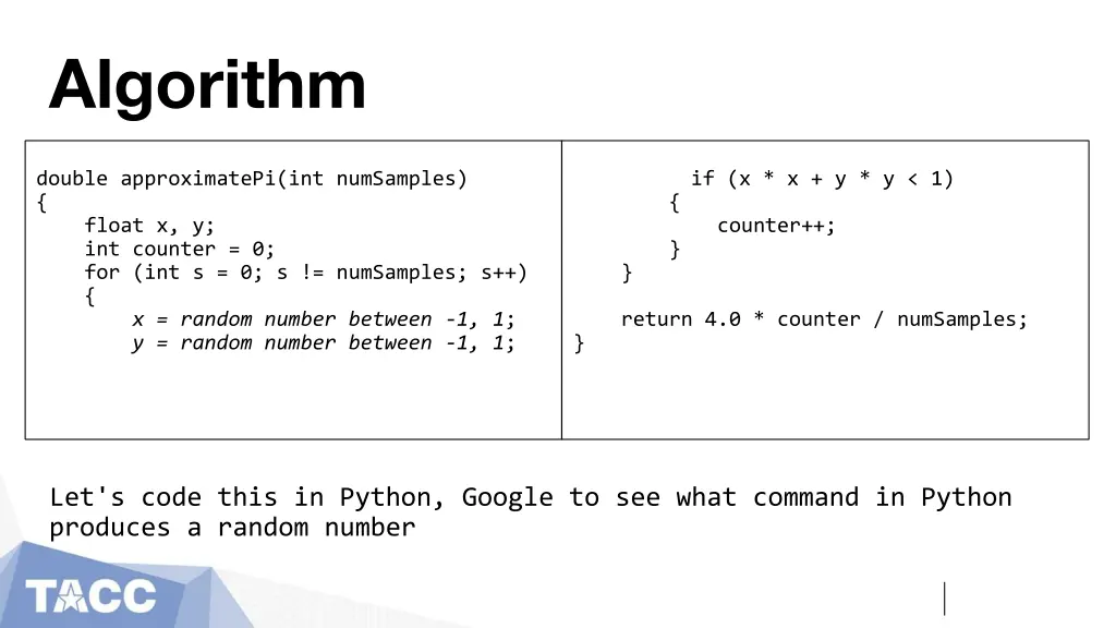 algorithm