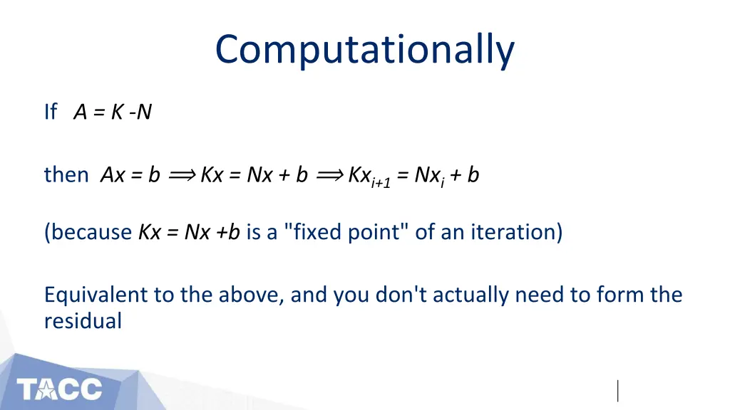 computationally