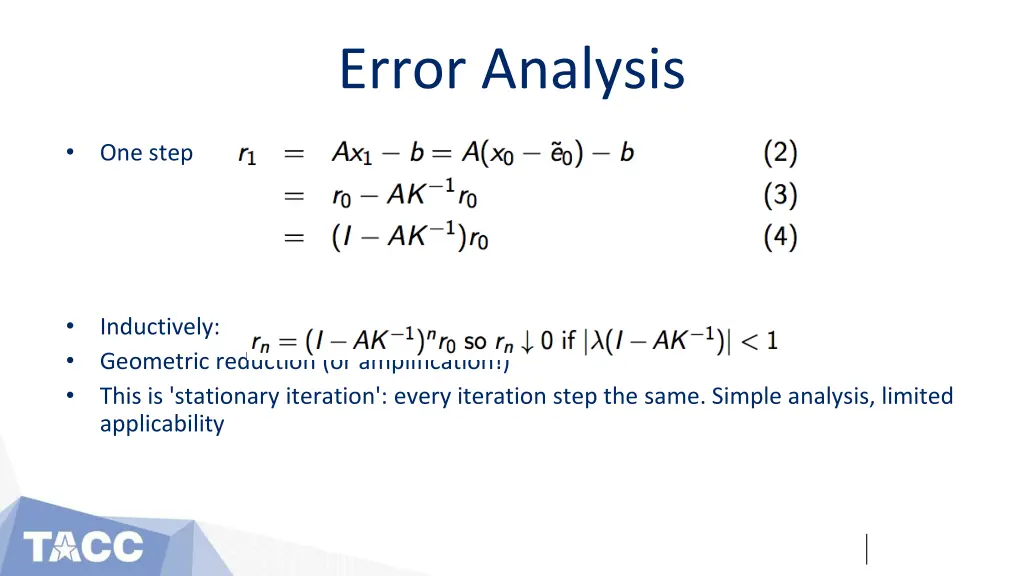 error analysis