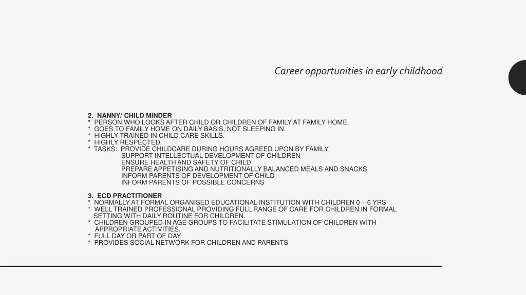 career opportunities in early childhood 2