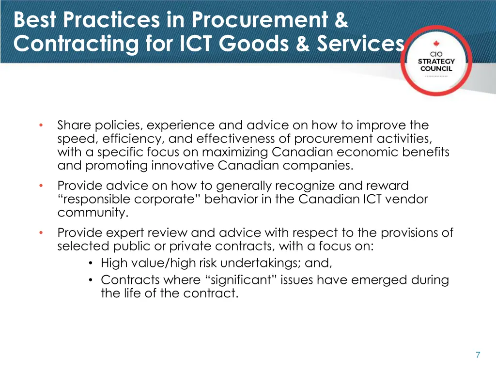 best practices in procurement contracting