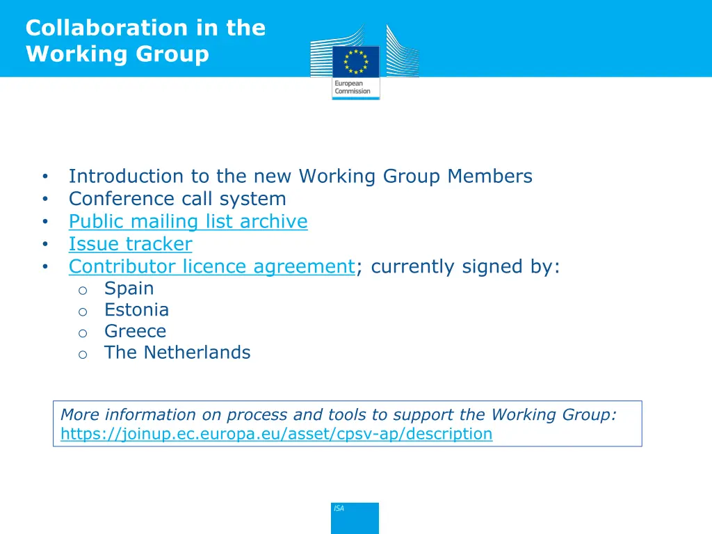 collaboration in the working group