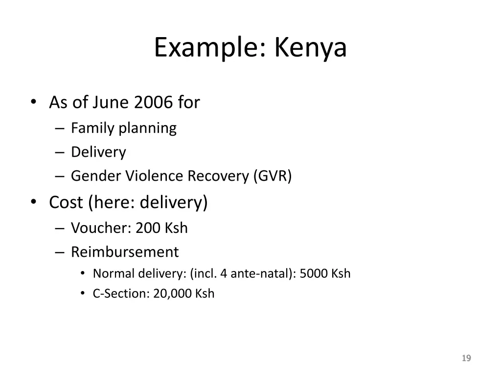 example kenya