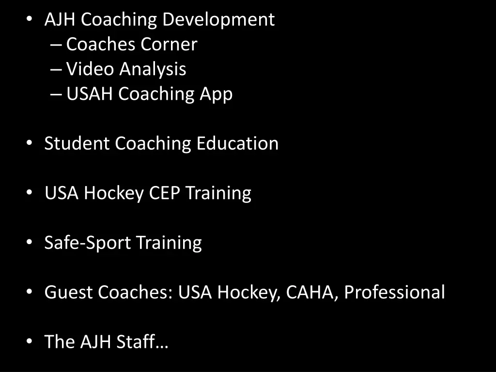 ajh coaching development coaches corner video