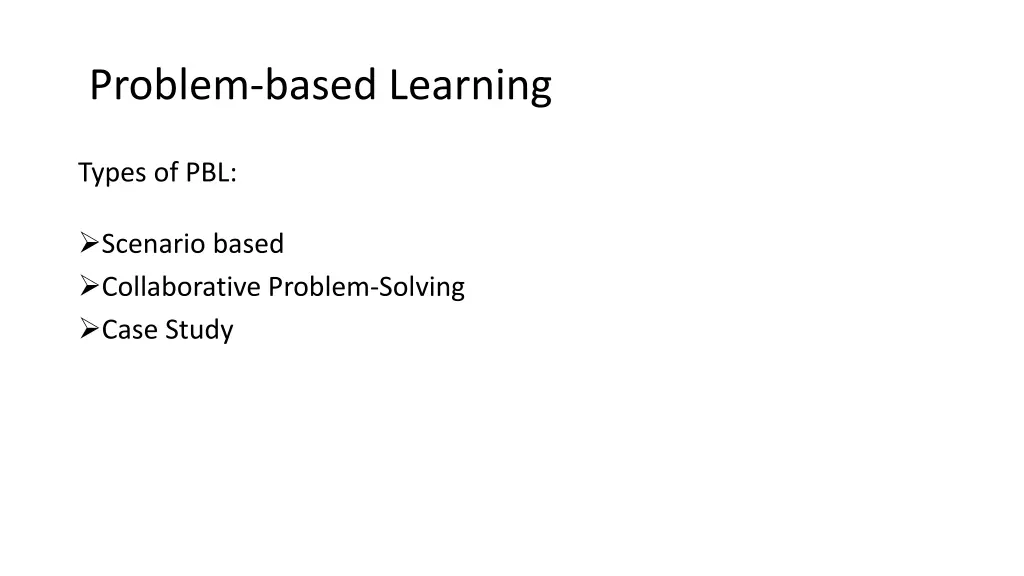 problem based learning 1