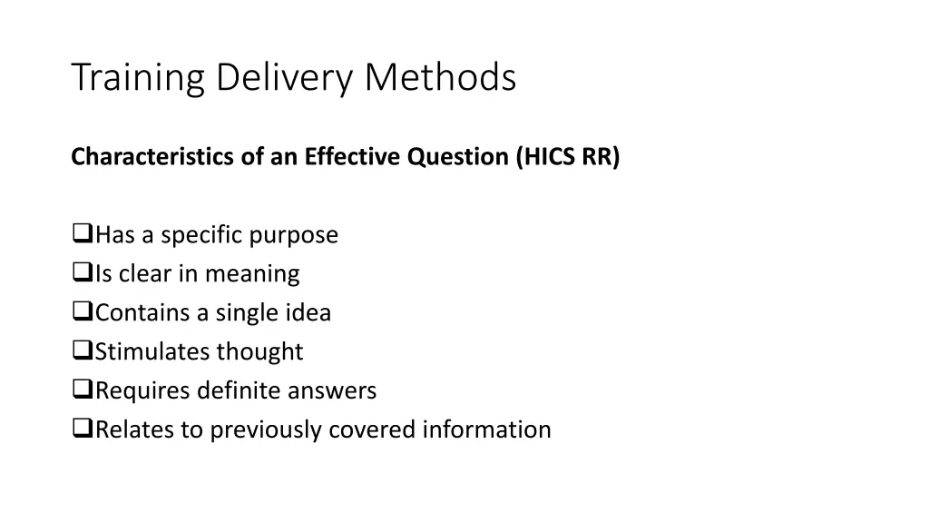 training delivery methods 10