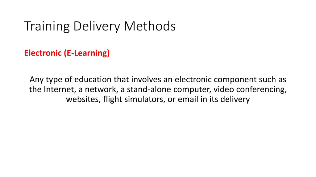 training delivery methods 11