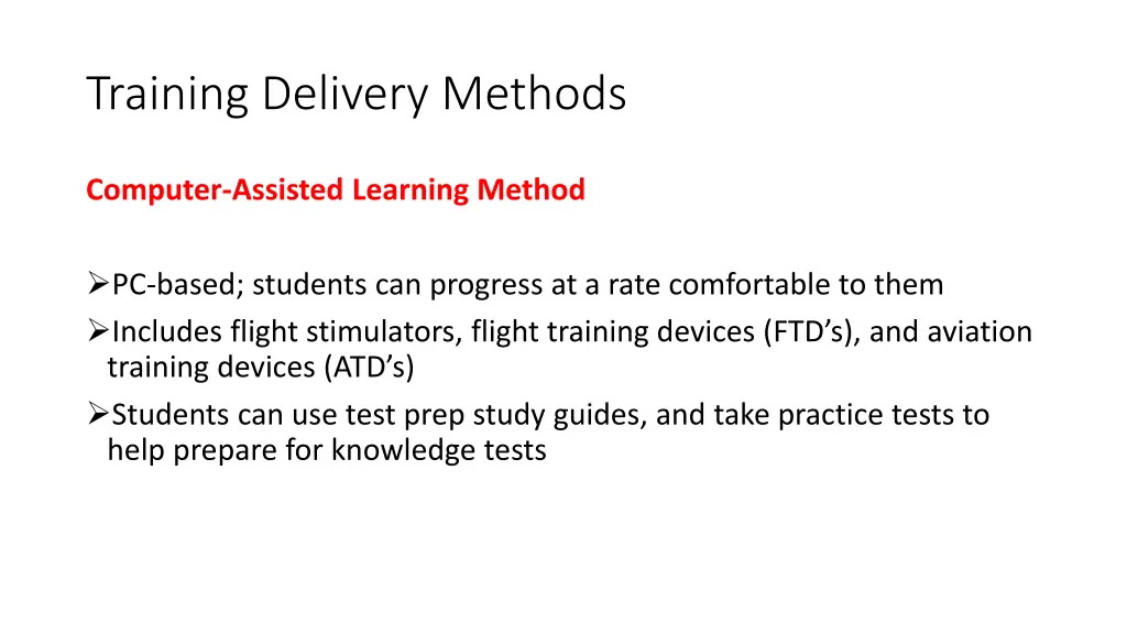 training delivery methods 14
