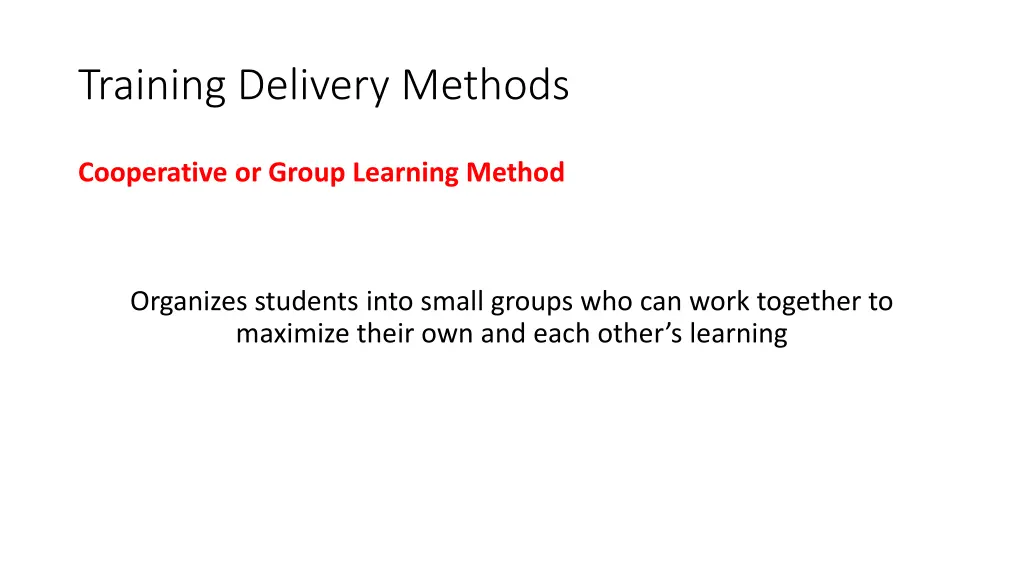 training delivery methods 15