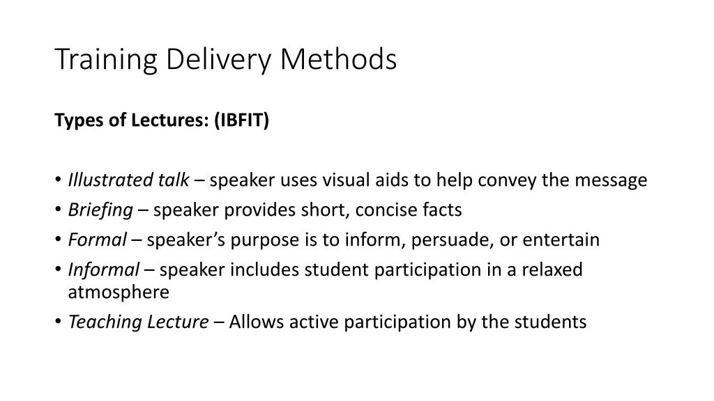 training delivery methods 2