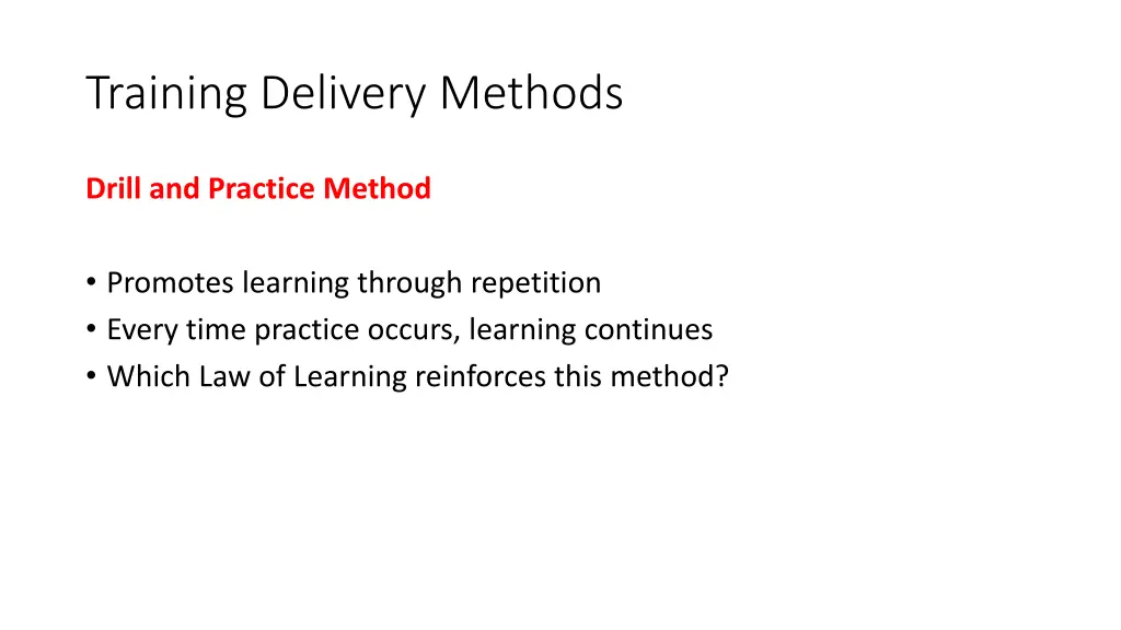 training delivery methods 20