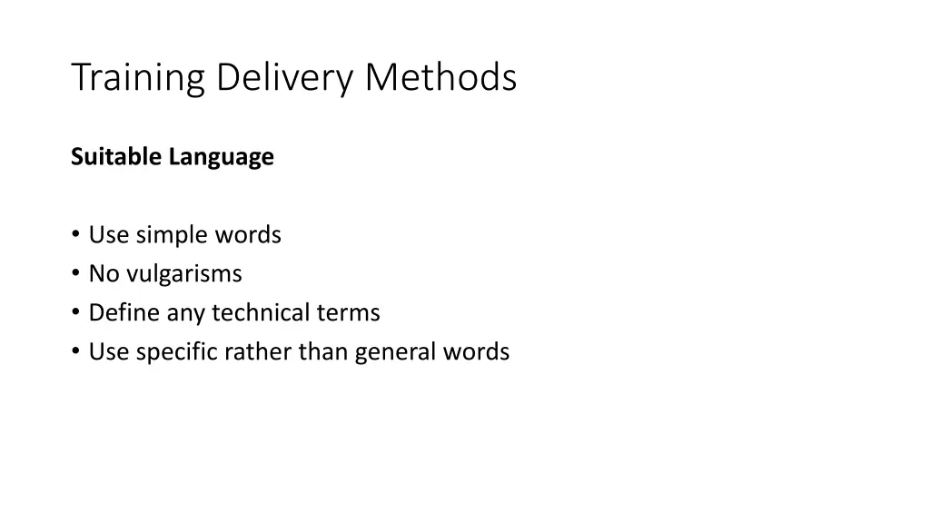 training delivery methods 6