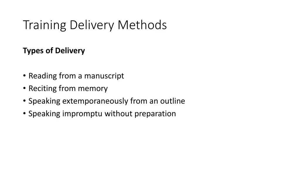 training delivery methods 7