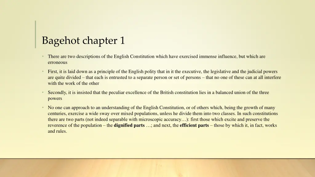 bagehot chapter 1