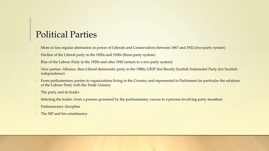 political parties 1