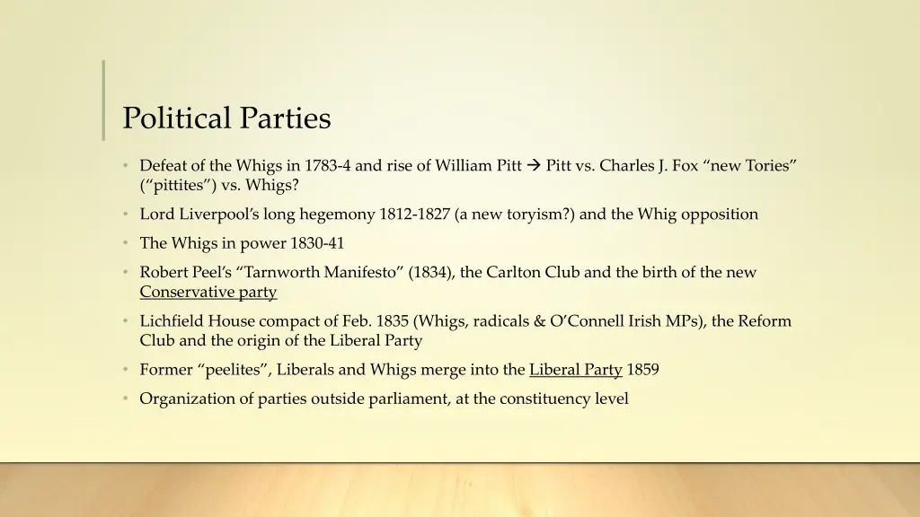 political parties