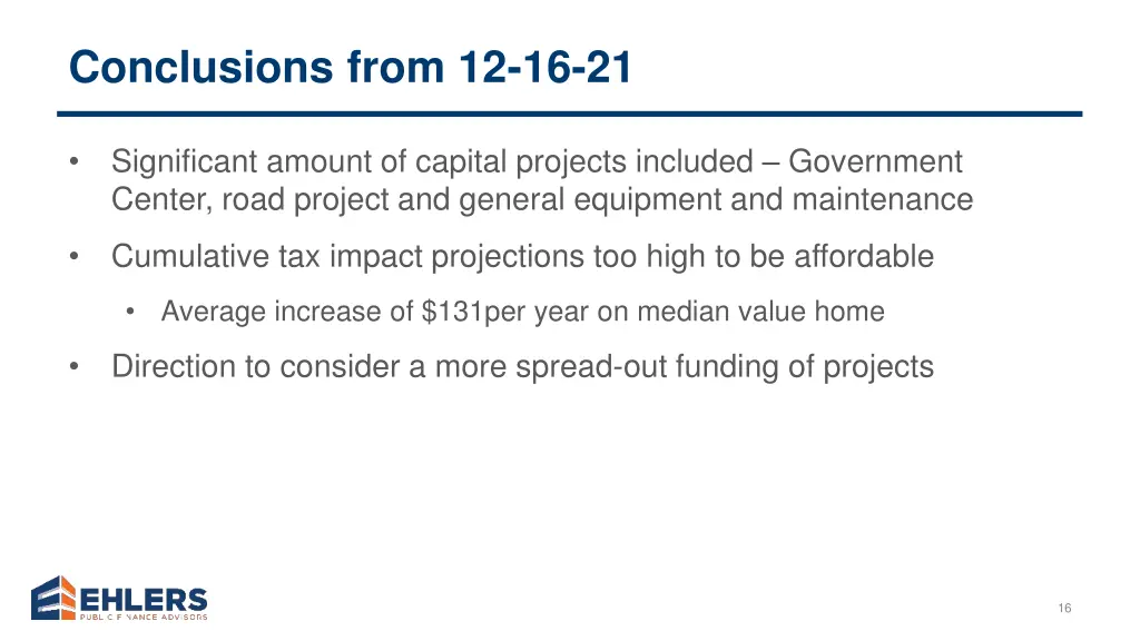 conclusions from 12 16 21