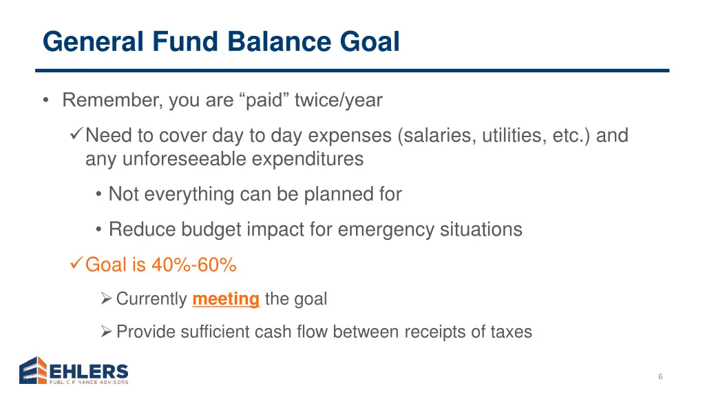general fund balance goal