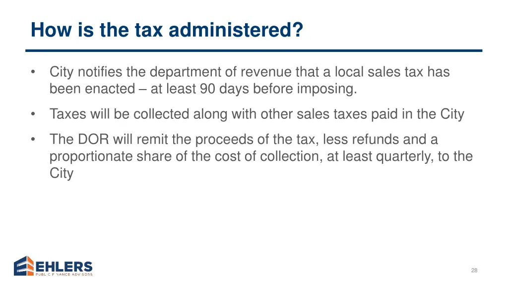 how is the tax administered