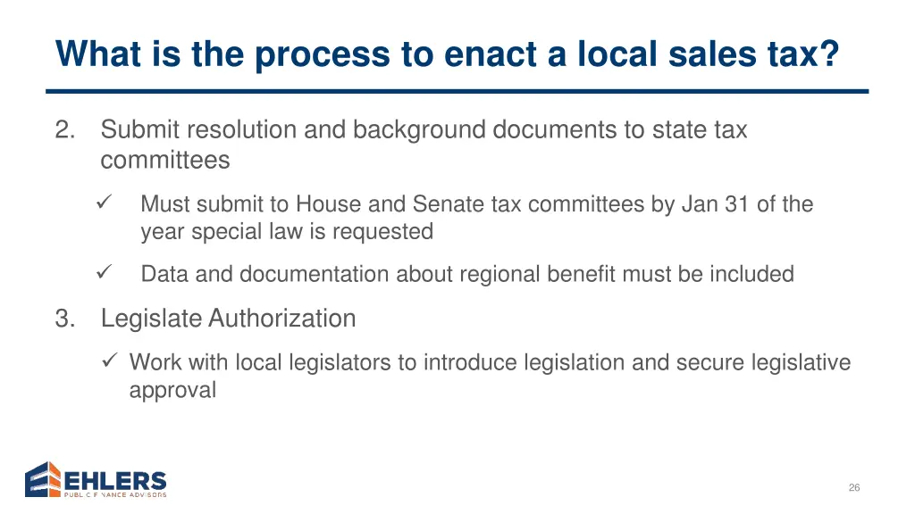 what is the process to enact a local sales tax 1