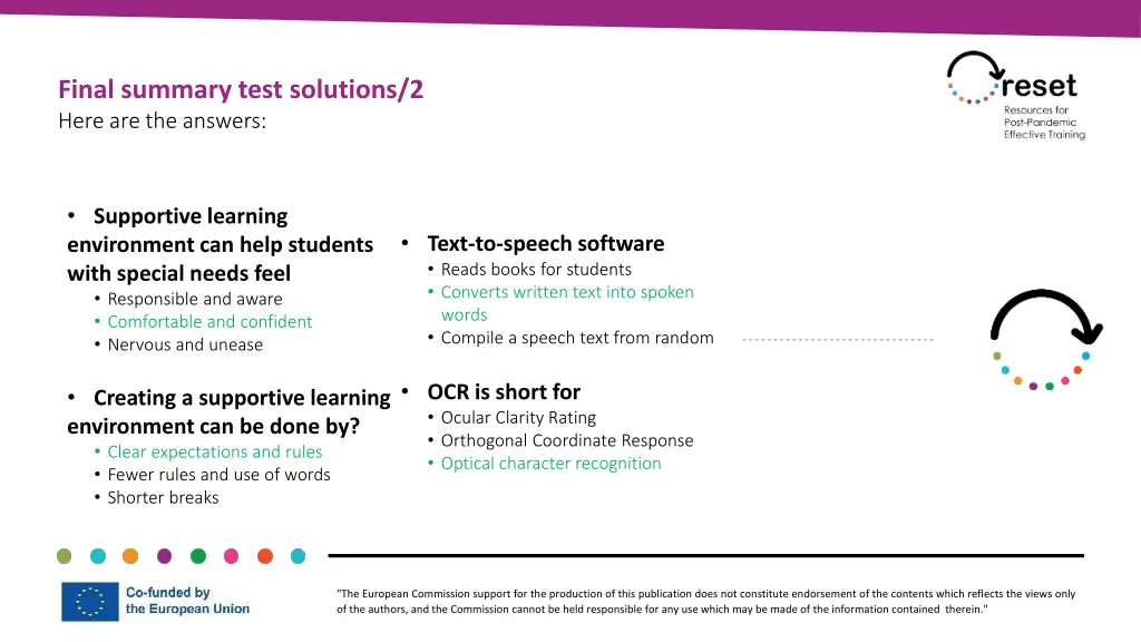 final summary test solutions 2 here