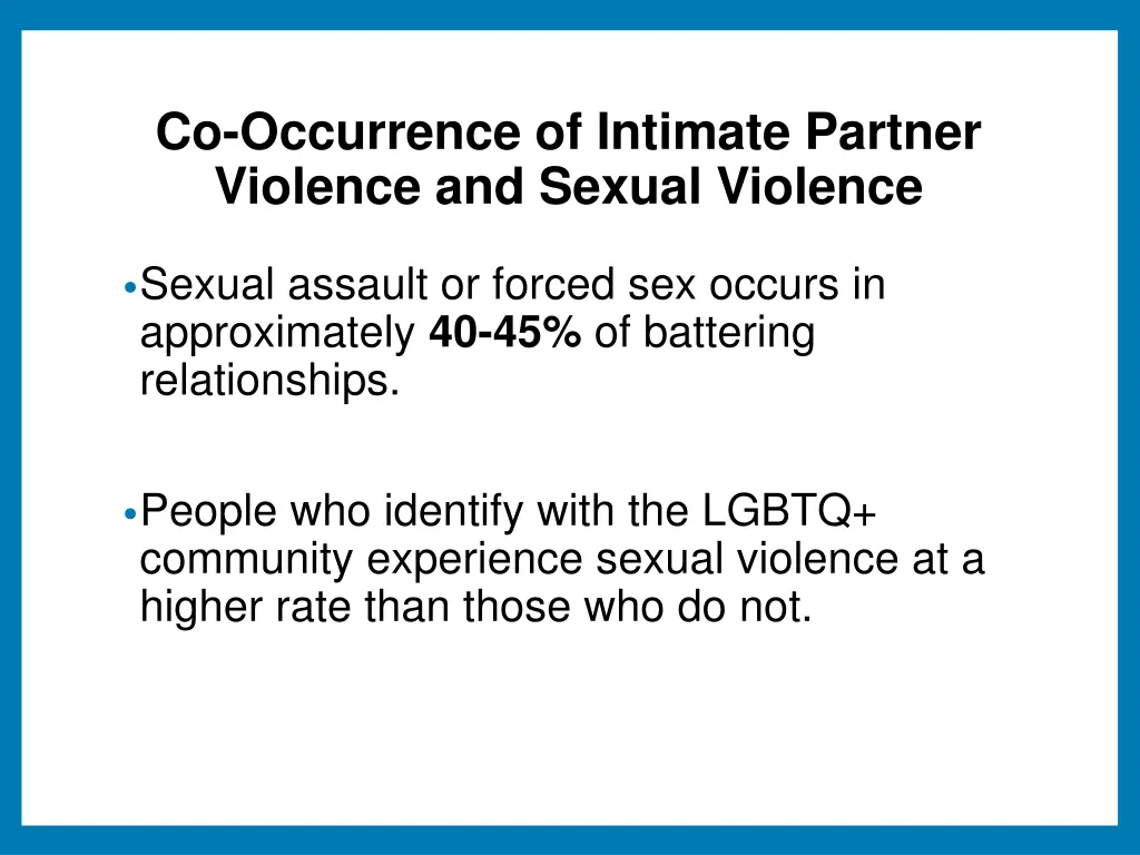 co occurrence of intimate partner violence