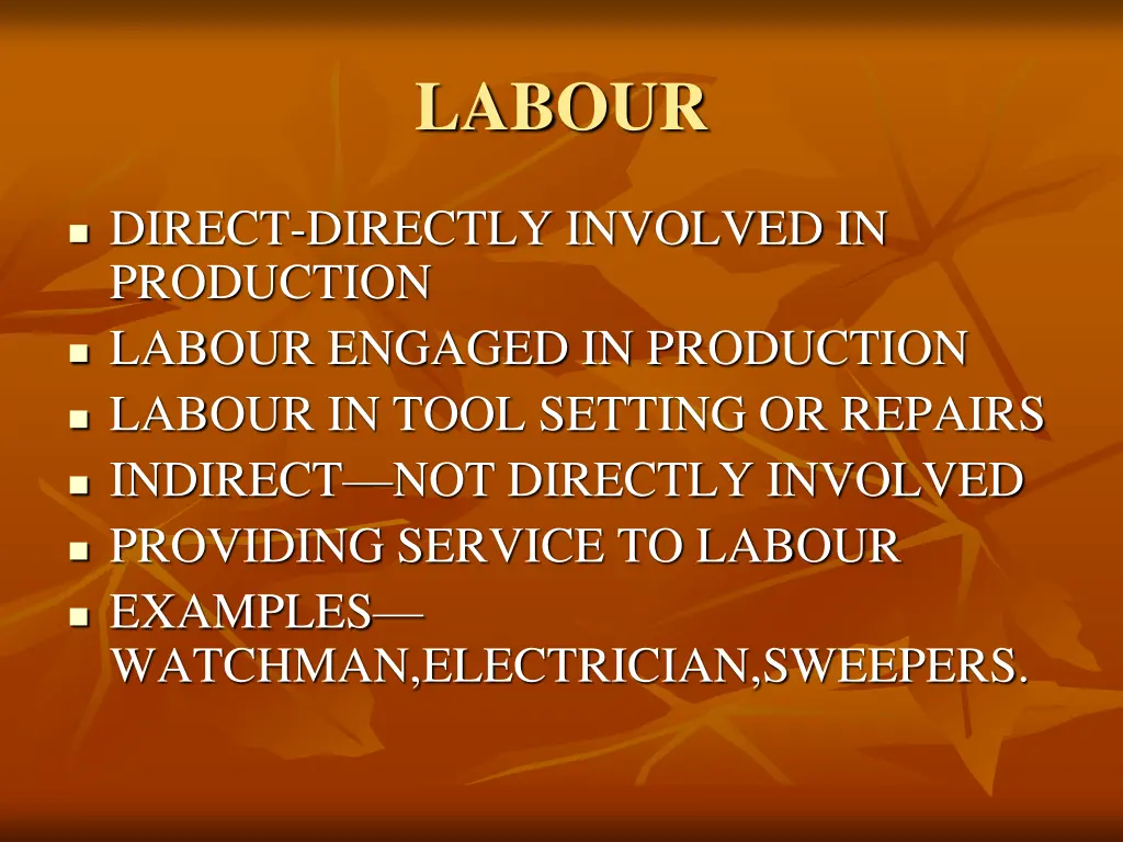 labour