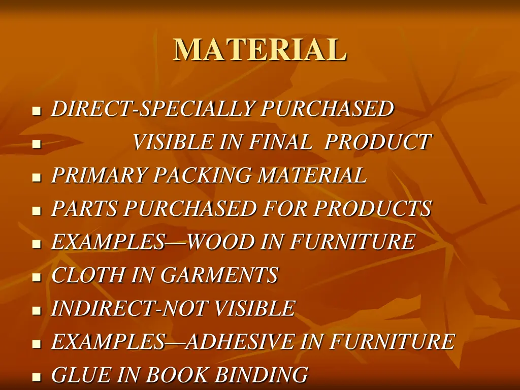 material