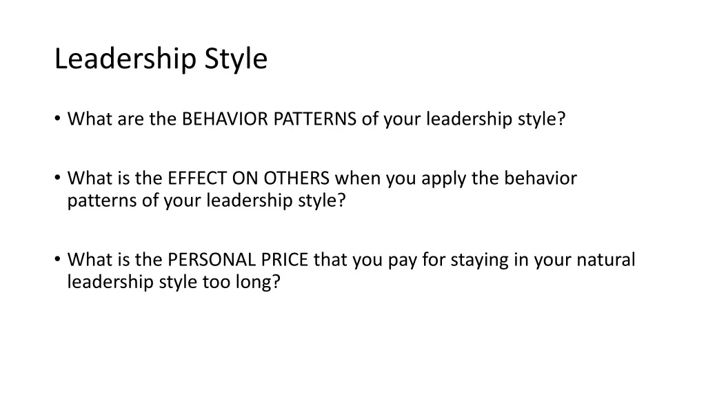 leadership style 1