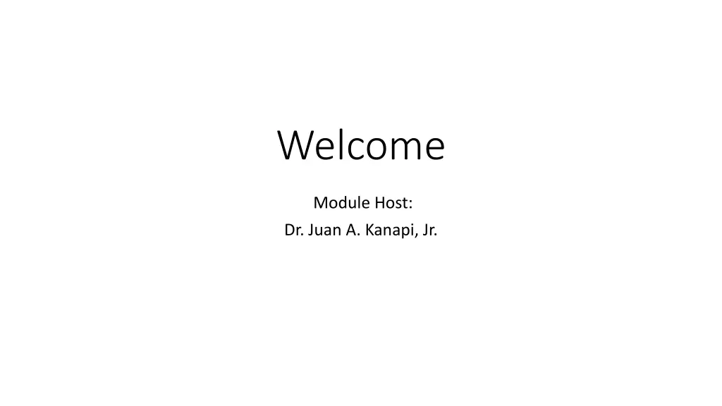 welcome