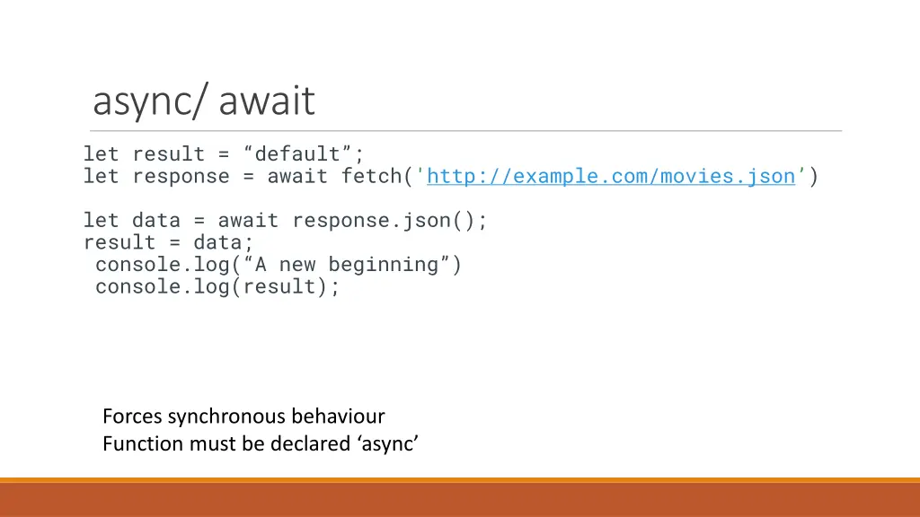 async await