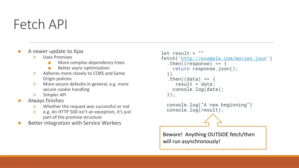 fetch api