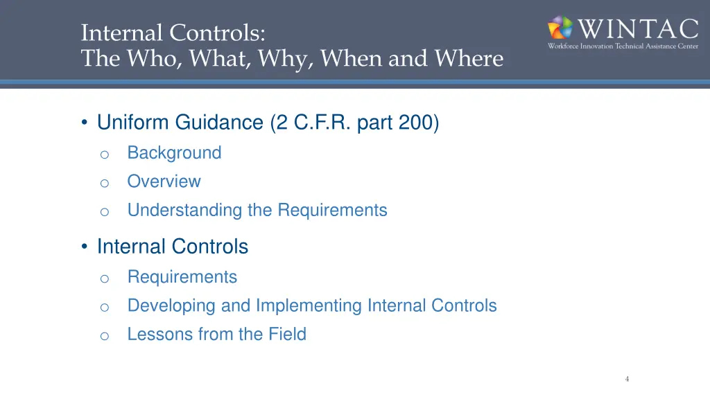 internal controls the who what why when and where