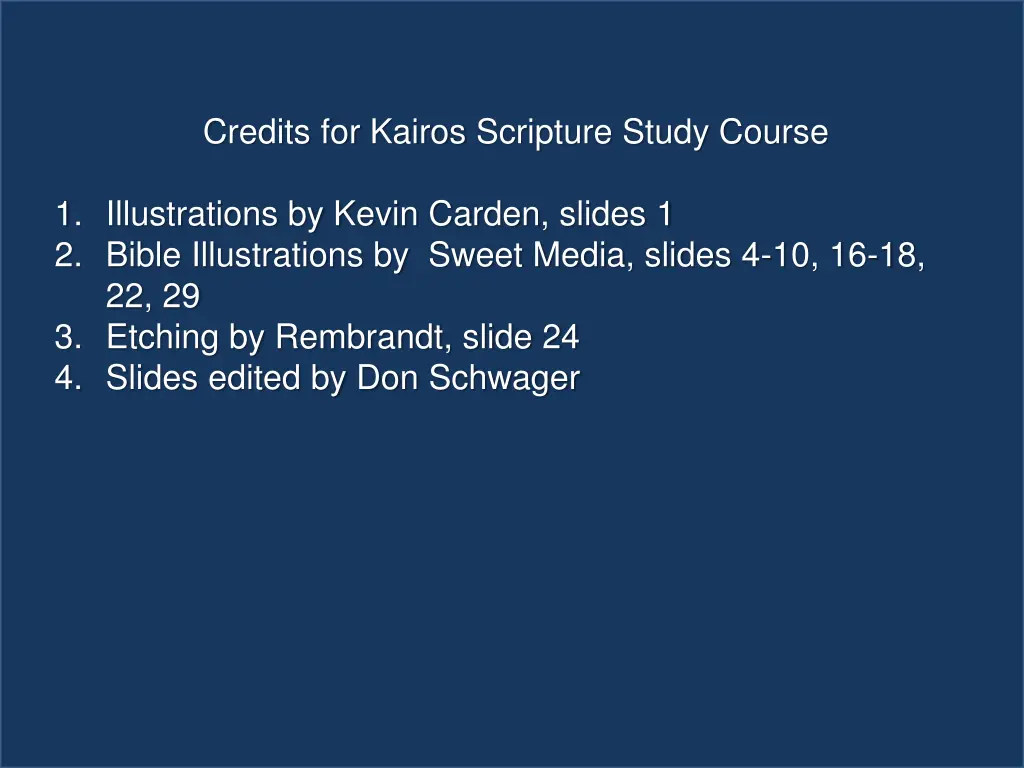 scripture study listening to god s word credits