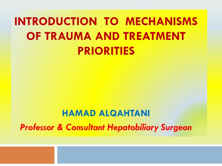 introduction to mechanisms of trauma