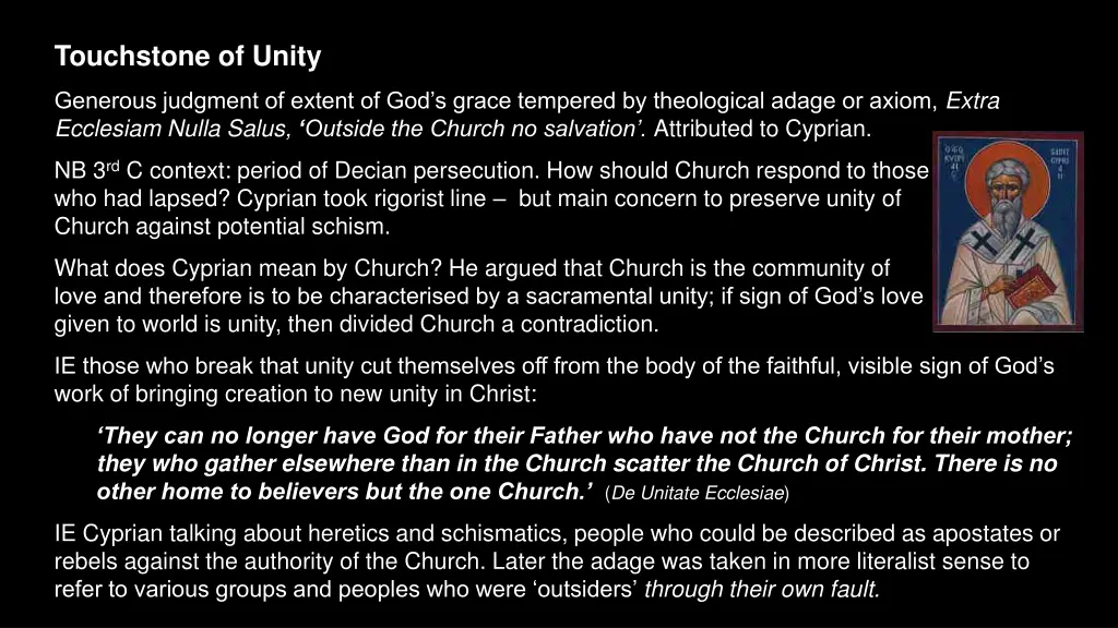 touchstone of unity