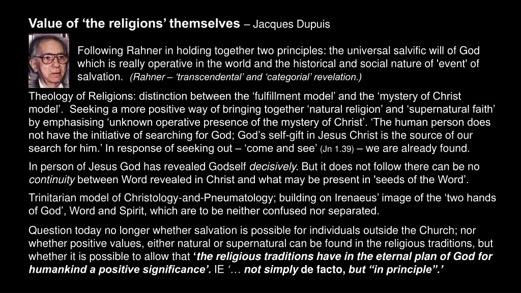 value of the religions themselves jacques dupuis