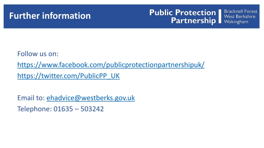 further information