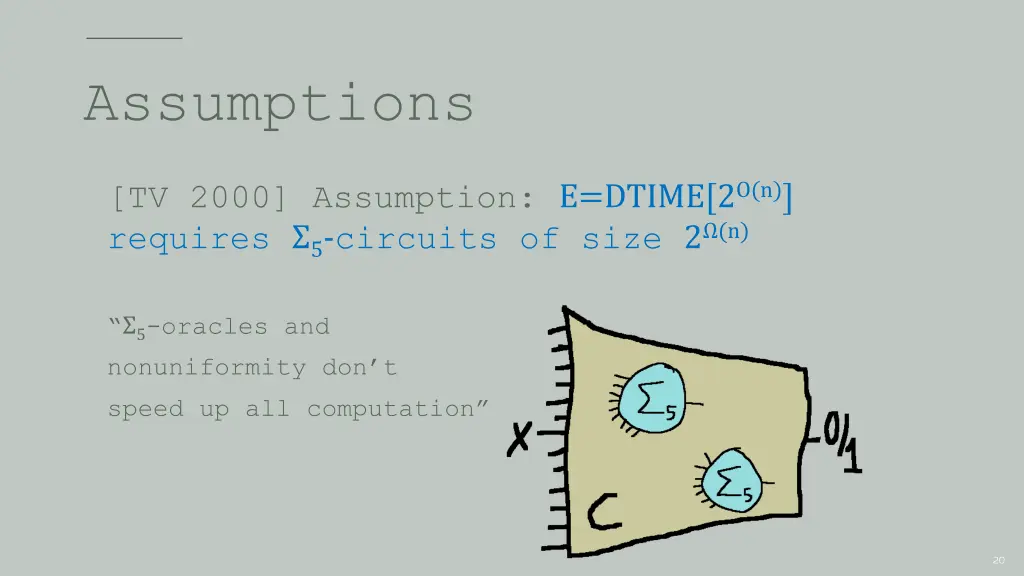 assumptions 1