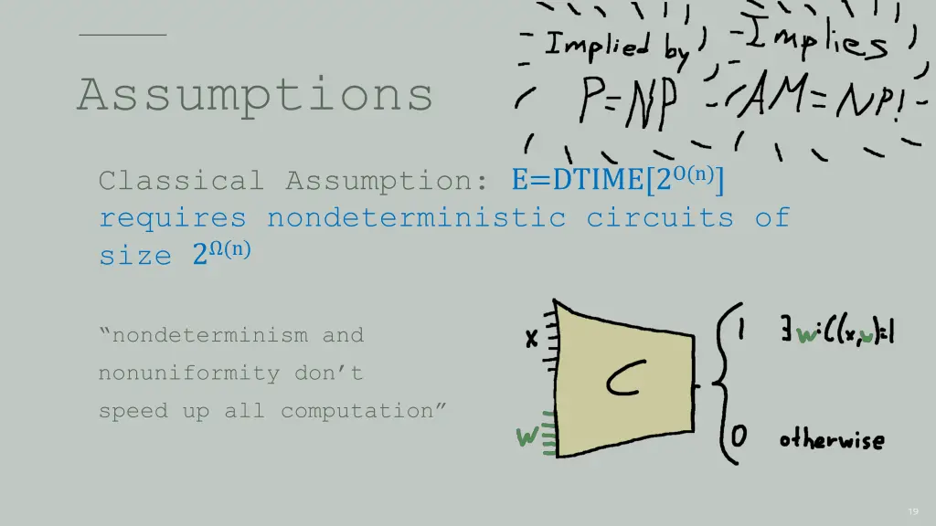 assumptions