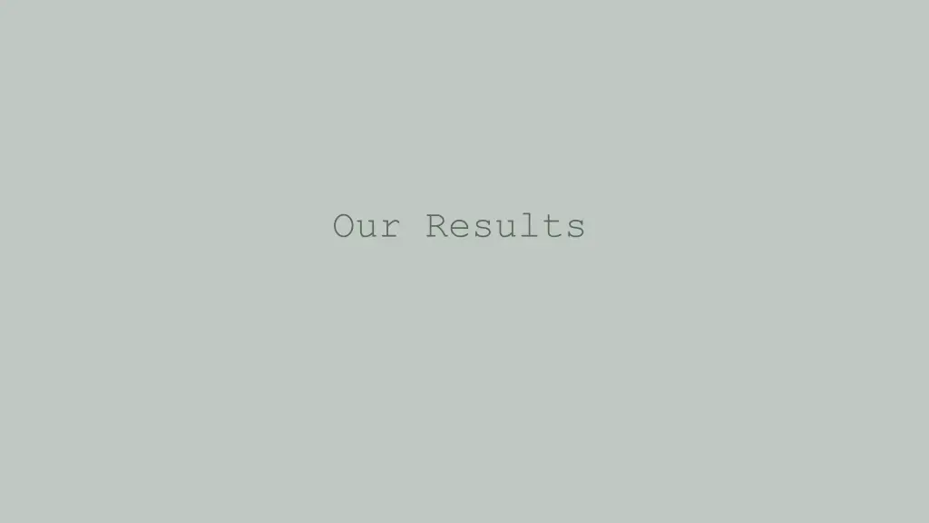 our results