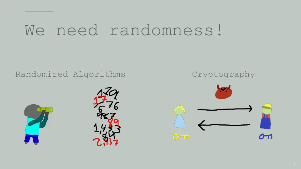 we need randomness