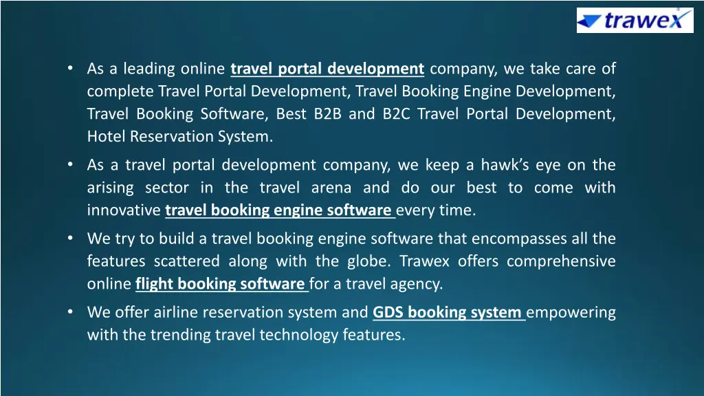 as a leading online travel portal development