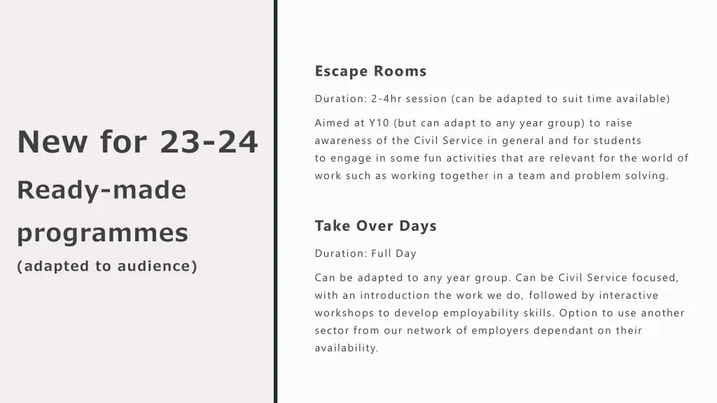 escape rooms