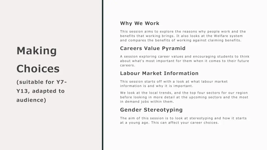 why we work