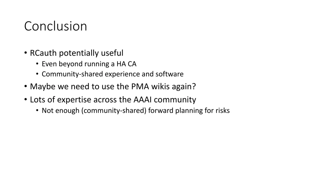 conclusion