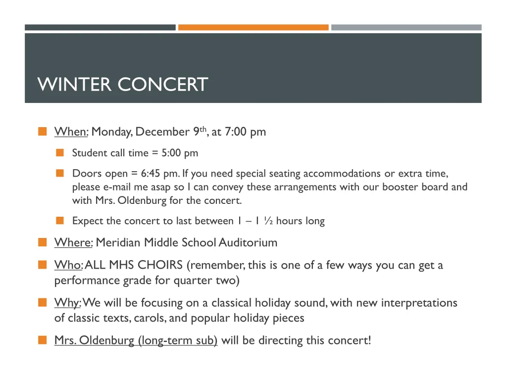 winter concert