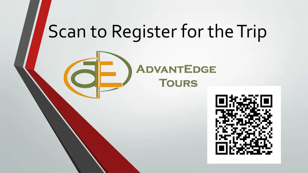 scan to register for the trip